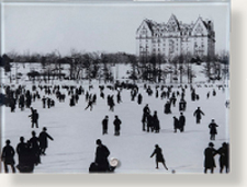 Skating in Central Park tableau