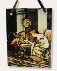 Tiffany Feeding the Flamingoes