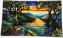 Tiffany River of Life Landscape tray